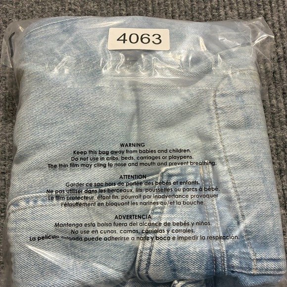 Gap Denim Easy Jeans Womens Cargo Size XS Blue Pull On Elastic Waist Mid Rise - Picture 9 of 9